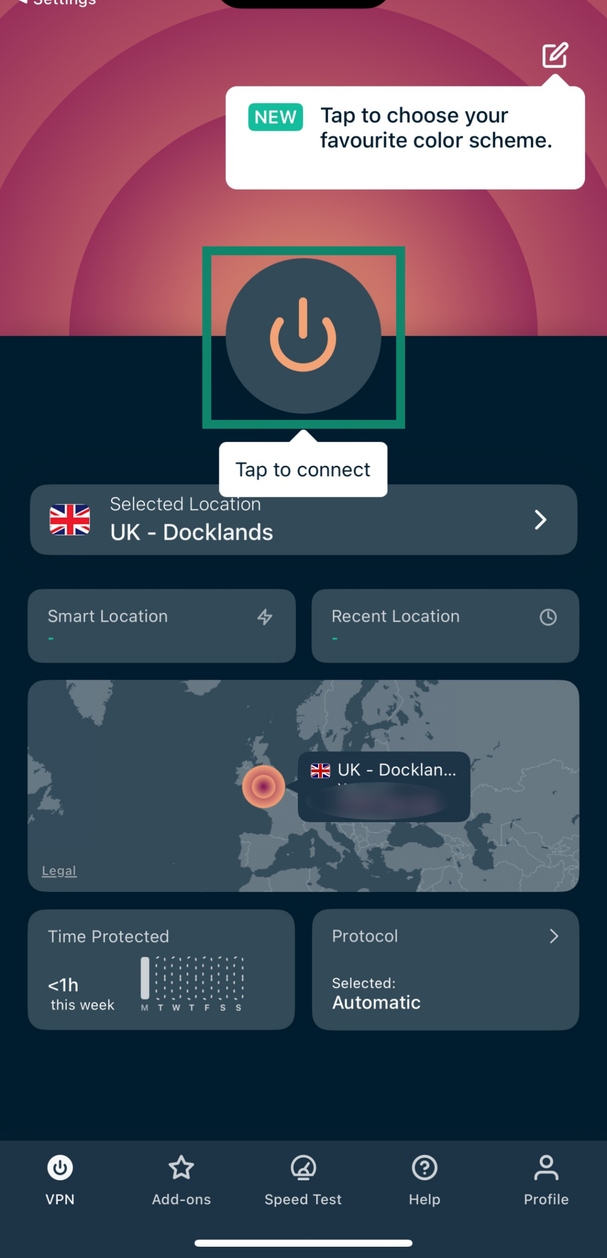 Connecting to ExpressVPN on iOS
