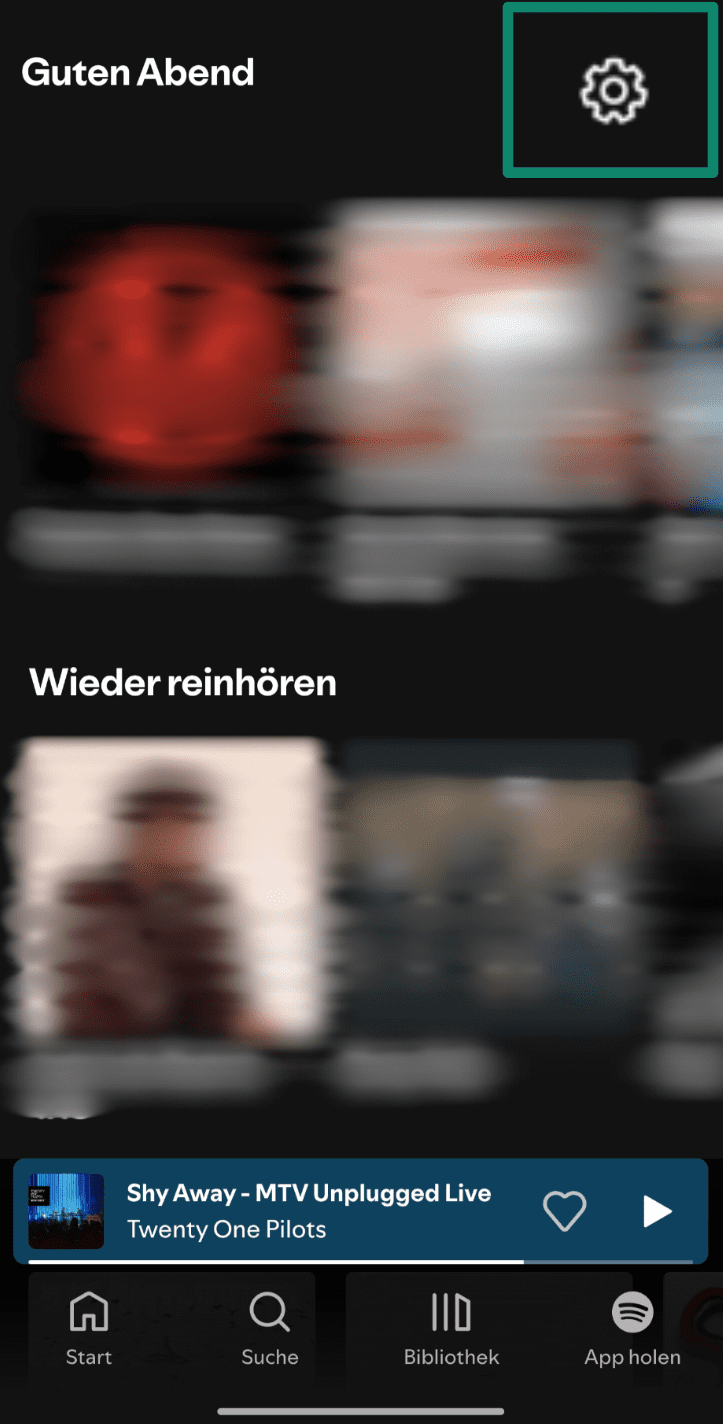 Tap The Gear Icon De