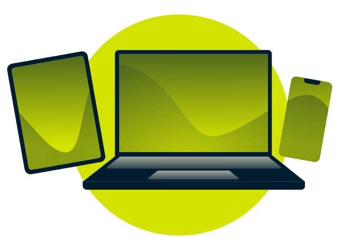 Variedade de dispositivos com o logotipo de Call of Duty: Warzone.