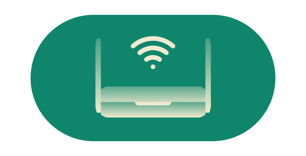 Wi-Fi Link Exklusivt för Aircove Go. Anslut till internet via ett annat wifi-nätverk, inga sladdar behövs.