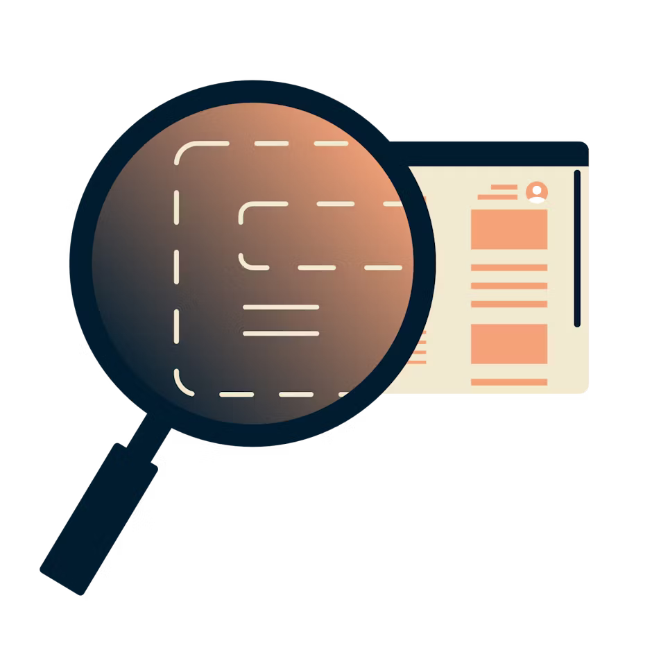 暗号化された情報を表示しているブラウザの虫眼鏡。