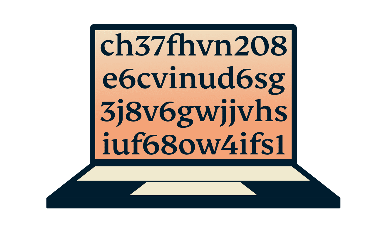 Kannettava tietokone, jossa on salaus.