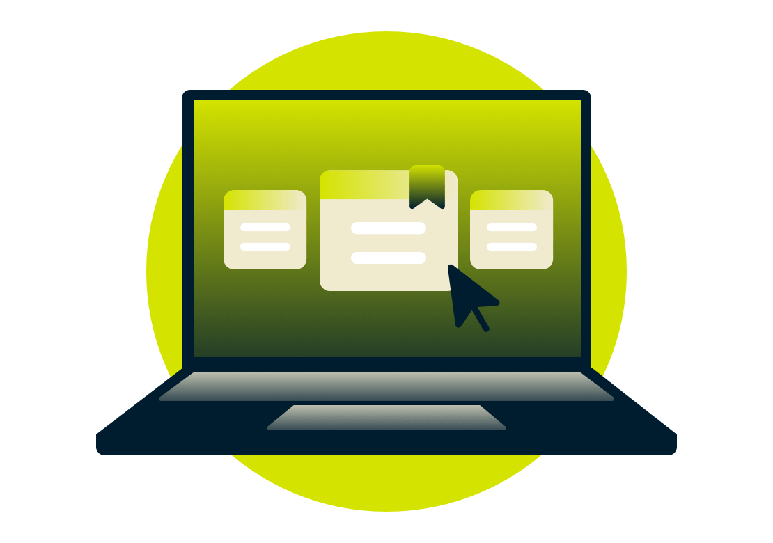 Tela do laptop com seleção de assinaturas de planos VPN.