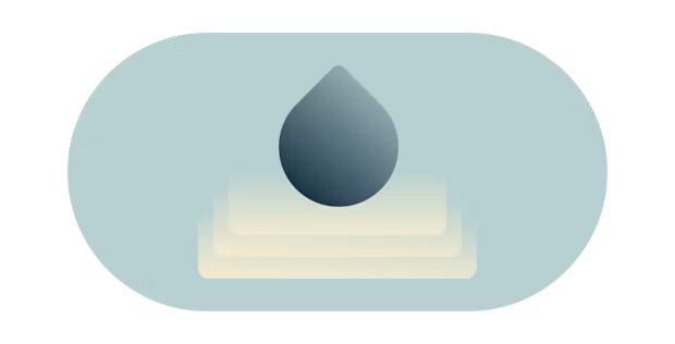 Gota de agua creando ondas.