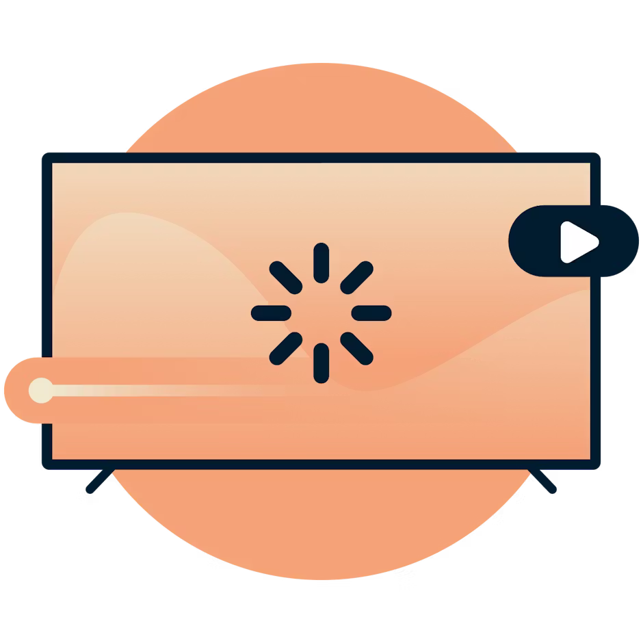 Buforowanie telewizji proxy Netflix.