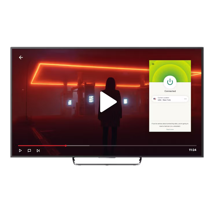 Netflix UI with VPN.