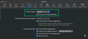 How to restore your default search engine in Safari.
