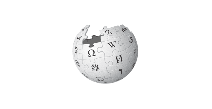 Dizüstü bilgisayar ekranında Wikipedia logosu.