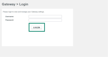 A router login page, showing the login button.