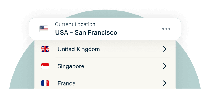 Puoi essere ovunque. Posizioni server evidenziate.