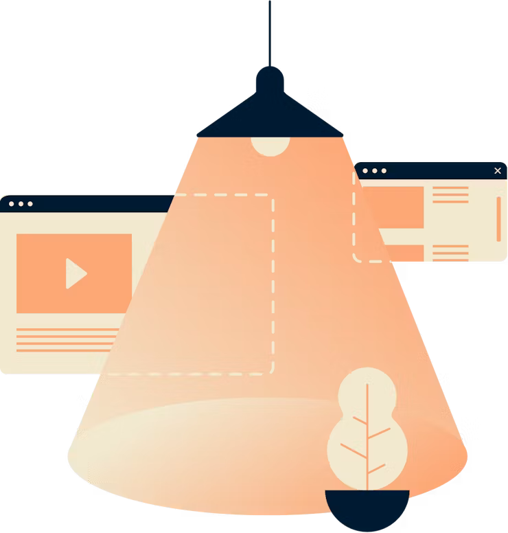 Onları özel yapmak için tarayıcı pencerelerinde parlayan lamba.