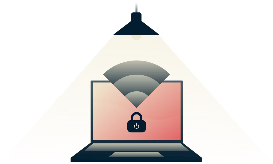 Network Lock จะหยุดการรับส่งข้อมูลทางอินเทอร์เน็ตทั้งหมดเมื่อการเชื่อมต่อ VPN ของคุณหลุด โคมไฟส่องสว่างบนคอมพิวเตอร์ที่ปลอดภัย โคมไฟส่องสว่างบนคอมพิวเตอร์ที่ปลอดภัย